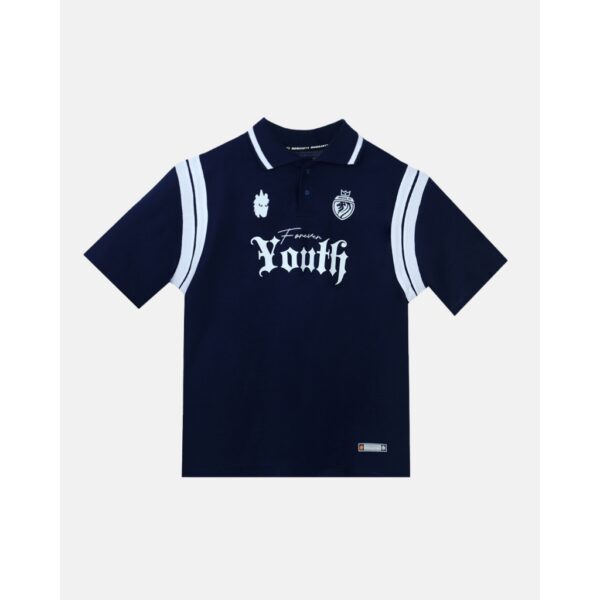 RUGBY POLO SHIRT TEAM WEAR X UNGGUL FC NAVY BLUE