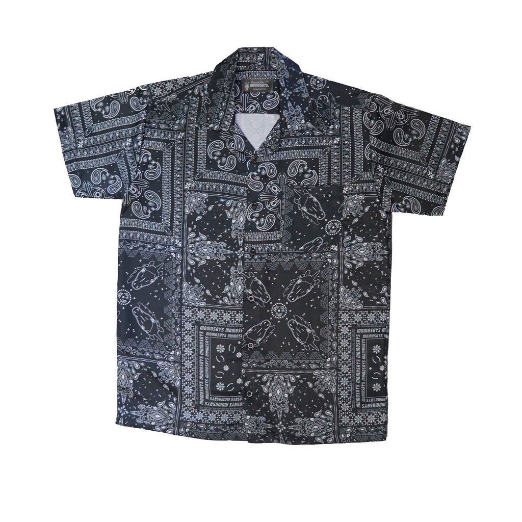 BANDANA SHIRT BLACK MOMOSAYS COLLECTION VOL 7