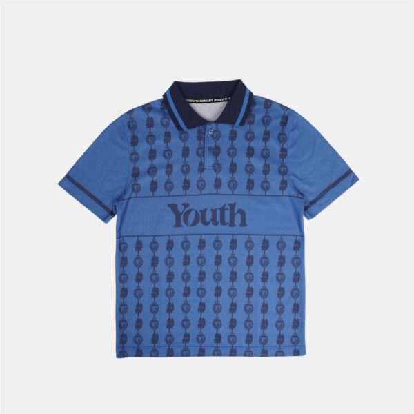 KAOS PRINTED POLO BIRU ELEKTRIK