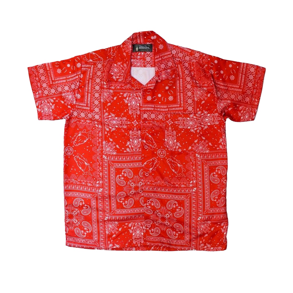 BANDANA SHIRT RED MOMOSAYS COLLECTION VOL 7