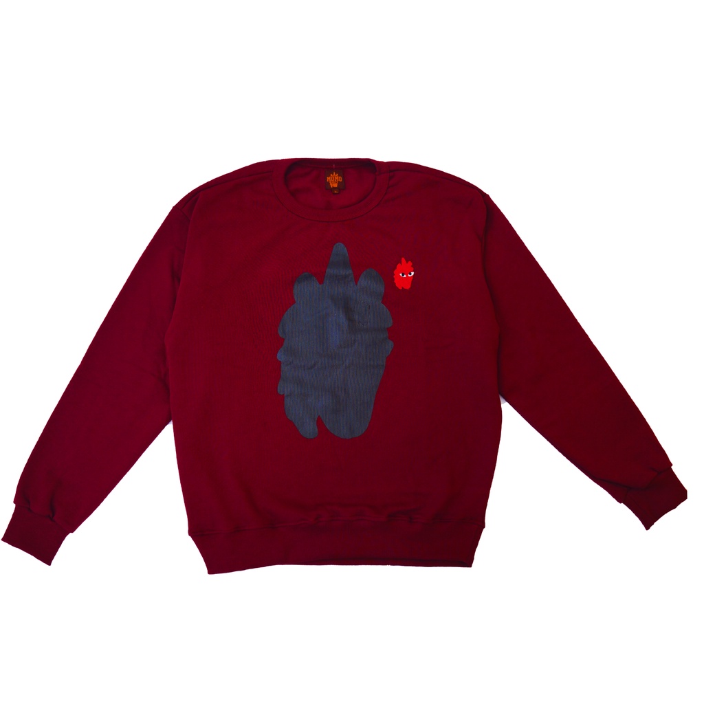SWEATER UNICORN MAROON CREWNECK MOMOSAYS COLLECTION VOL 9