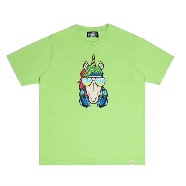 HEADPHONE GREEN T-SHIRT MOMOSAYS COLLECTION VOL 7