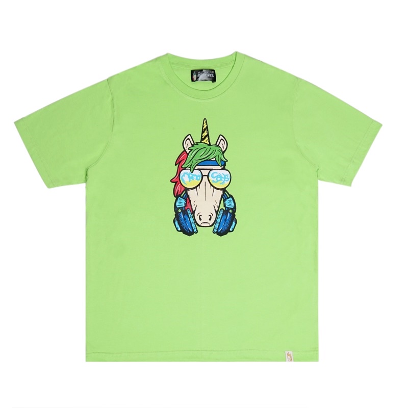 HEADPHONE GREEN T-SHIRT MOMOSAYS COLLECTION VOL 7