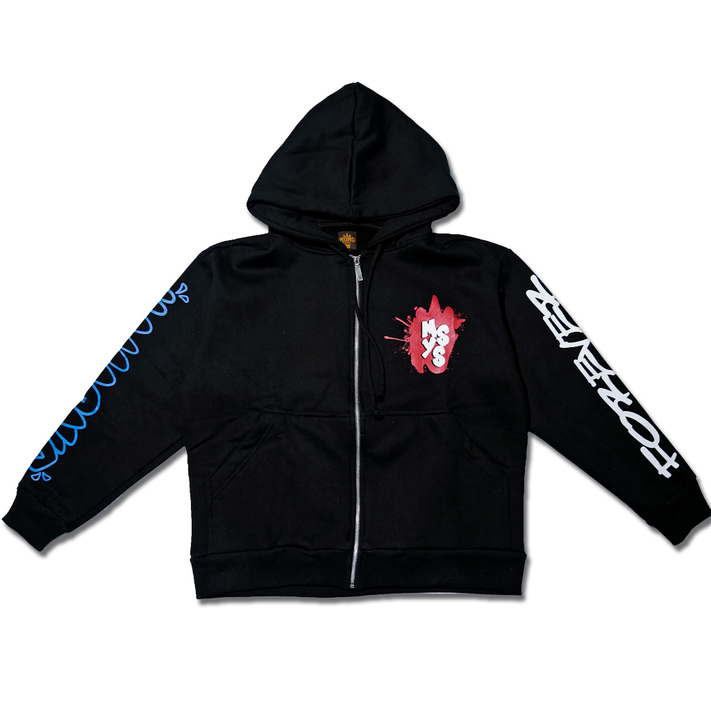 HOODIE ZIPPER MINI ARTICLE BLACK MOMOSAYS COLLECTION VOL 9.2