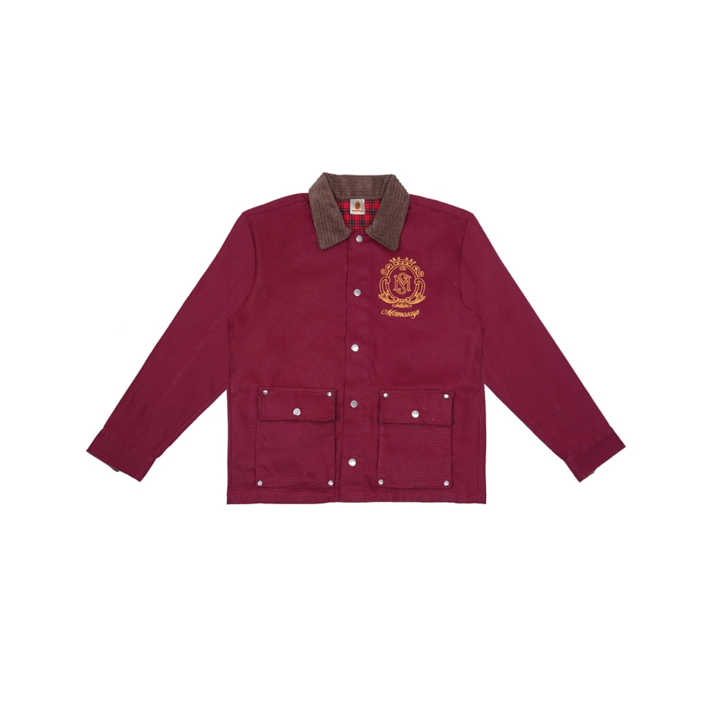 REVERSIBLE WORK JACKET MAROON - HOLIDAY MINI SERIES