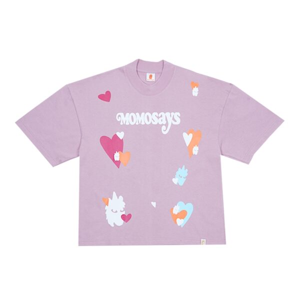 BOXY CUT HEARTS PINK