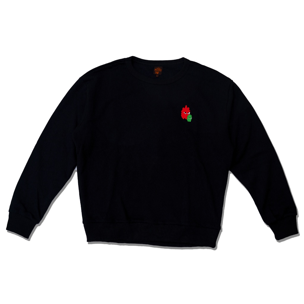 SWEATER UNICORN BLACK CREWNECK MOMOSAYS COLLECTION VOL 9