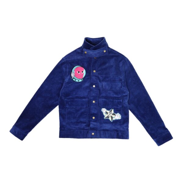 JACKET CORDUROY BLUE UNICORN GLIDING MOMOSAYS COLLECTION VOL 11