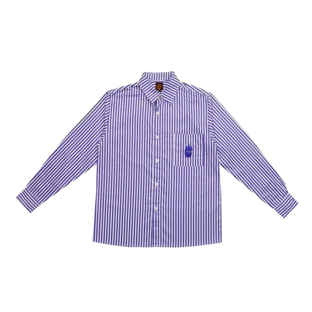 KEMEJA STRIPE BLUE MOMOSAYS COLLECTION VOL 12