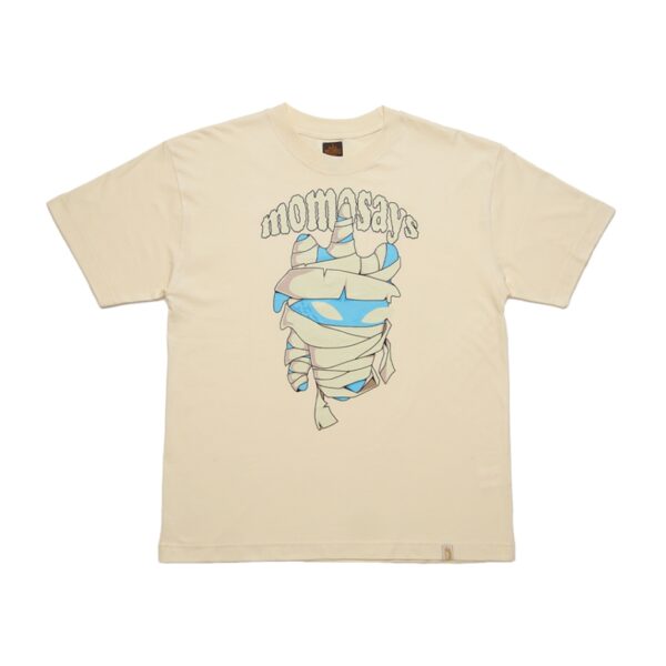OVERSIZED T-SHIRT CREAM MUMMY MOMOSAYS COLLECTION VOL 12