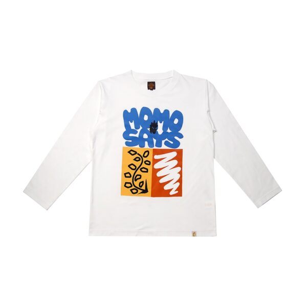 LONGSLEEVE WHITE MOMOSAYS COLLECTION VOL 12