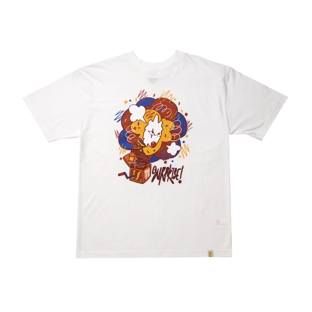 OVERSIZED T-SHIRT WHITE CLOWN MOMOSAYS COLLECTION VOL 12