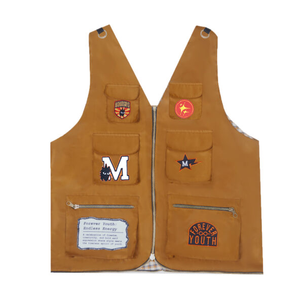 MOMOSAYS REVERSIBLE TOTE VEST COKLAT
